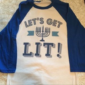 Hanukkah Baseball Tee